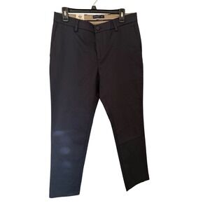 Dockers Mens Signature Khaki Slim Fit Lux Cotton Stretch Pants Navy Blue 32x30